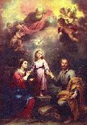 Bartolome Esteban Murillo Two Trinities oil